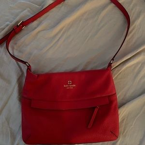 Kate spade red shoulder bag
